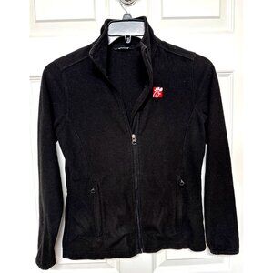 Chick-fil-A Employee Women Black Fleece Jacket XS Full Zip